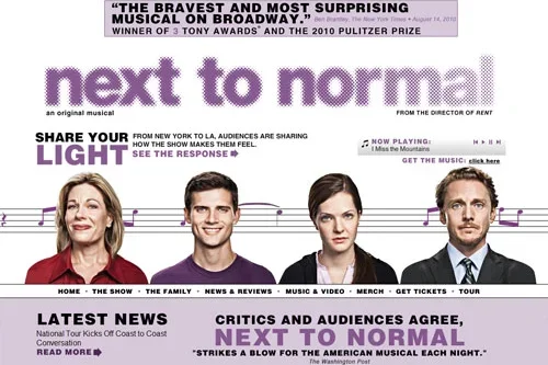 next to normal musical banner